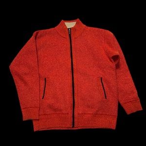 Vcansion Men's Classic Soft Knitted Cardigan Sweaters Fleece Lined Sz L